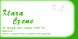 klara czene business card